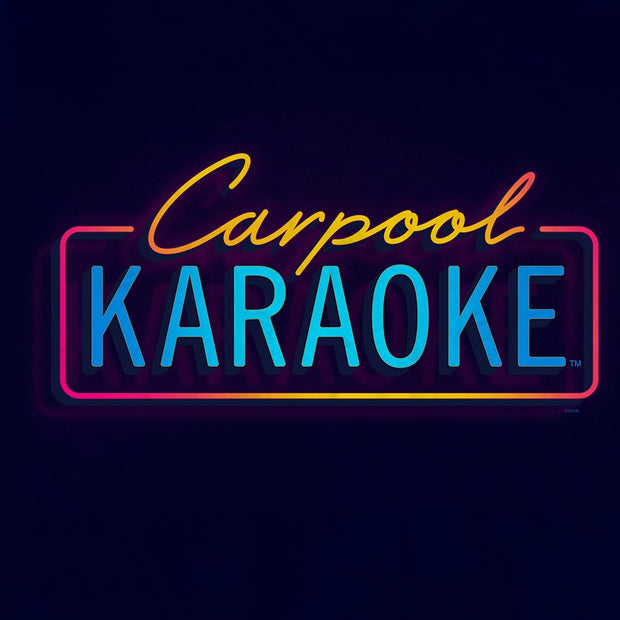 Carpool Karaoke Neon Logo Sherpa Blanket | Official CBS Entertainment Store