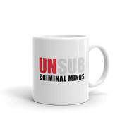 Criminal Minds Unsub 11 oz White Mug