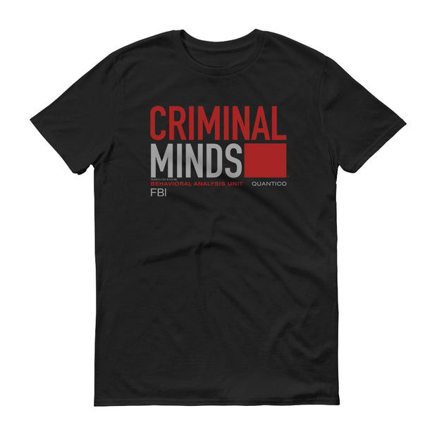 Criminal Minds BAU Quantico Adult Short Sleeve T-Shirt | Official CBS Entertainment Store