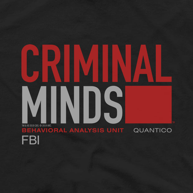 Criminal Minds BAU Quantico Adult Short Sleeve T-Shirt