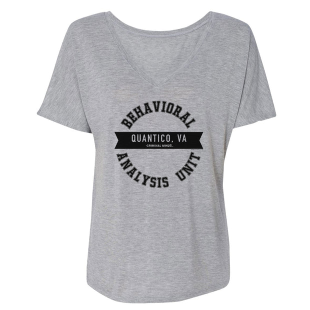 Criminal Minds Behavioral Analysis Unit Women's Relaxed V-Neck T-Shirt