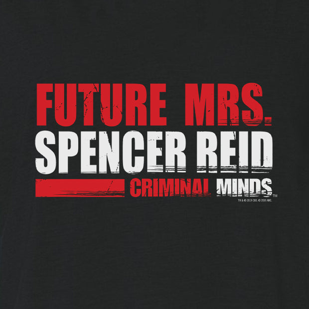 Criminal Minds Future Mrs. Spencer Reid Women's Slouchy V-Neck T-Shirt | Official CBS Entertainment Store
