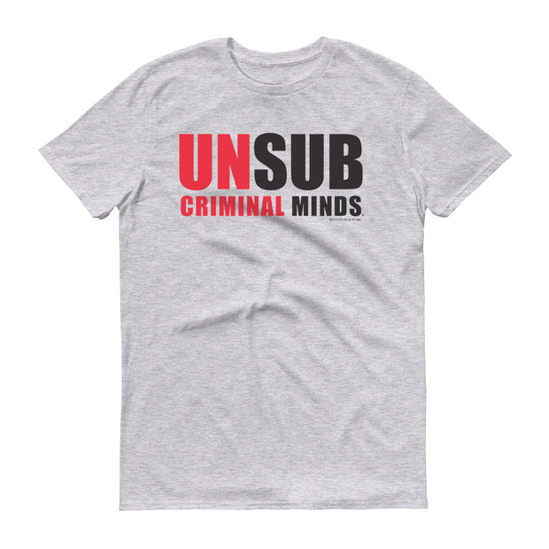 Criminal Minds Unsub Adult Short Sleeve T-Shirt | Official CBS Entertainment Store
