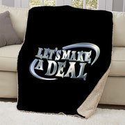 Let's Make A Deal Logo Sherpa Blanket