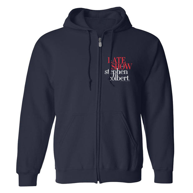The Late Show with Stephn Colbert Logo Fleece Zip-Up Hooded Sweatshirt