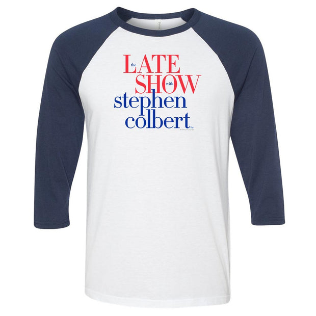 The Late Show with Stephn Colbert Logo 3/4 Sleeve Baseball T-Shirt