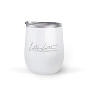 The Late Late Show with James Corden Late Late 12 oz Stainless Steel Wine Tumbler with Straw