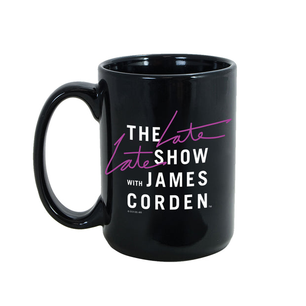 The Late Late Show with James Corden As Seen on Black Mug | Official CBS Entertainment Store
