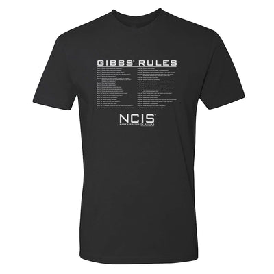 NCIS Gibbs Rules Adult Short Sleeve T-Shirt | Official CBS Entertainment Store