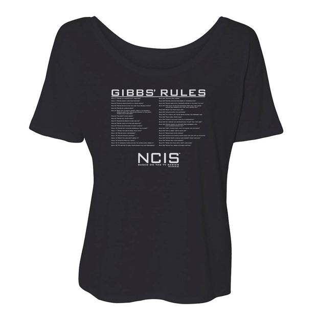 NCIS Gibbs Rules Women's Relaxed T-Shirt | Official CBS Entertainment Store