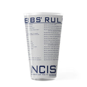 NCIS Gibbs Rules 17 oz Pint Glass | Official CBS Entertainment Store