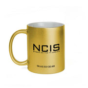 NCIS Special Agent Badge Wreath 11 oz Gold Metallic Mug | Official CBS Entertainment Store