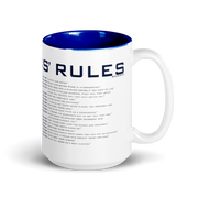 NCIS GIbbs Rules Two-Tone Mug | Official CBS Entertainment Store