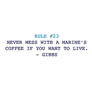 NCIS Gibbs Rules Two Tone 15 oz Mug | Official CBS Entertainment Store