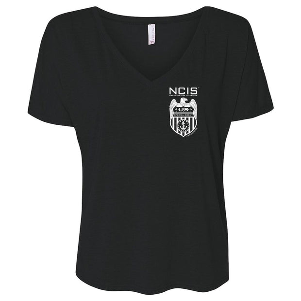 NCIS Special Agent Badge Women's Relaxed V-Neck T-Shirt