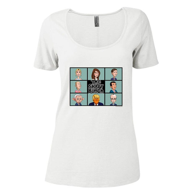 Our Cartoon President Shady Bunch Women's Relaxed Scoop Neck T-Shirt