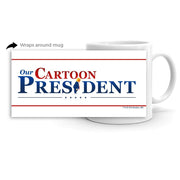 Our Cartoon President Logo White Mug | Official CBS Entertainment Store