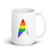 Star Trek: Discovery Pride Delta White Mug | Official CBS Entertainment Store