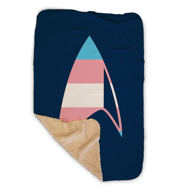 Star Trek: Discovery GLAAD Delta Sherpa Blanket | Official CBS Entertainment Store