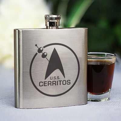 Star Trek: Lower Decks Cerritos Bar Logo Stainless Steel Flask | Official CBS Entertainment Store