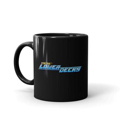 Star Trek: Lower Decks Logo Black Mug | Official CBS Entertainment Store