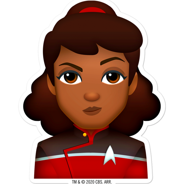 Star Trek: Lower Decks Mariner Emoji Die Cut Sticker | Official CBS Entertainment Store