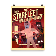 Star Trek: Lower Decks New Friends Recruiting Premium Satin Poster | Official CBS Entertainment Store