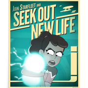 Star Trek: Lower Decks New Life Recruiting Premium Satin Poster | Official CBS Entertainment Store