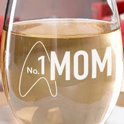 Star Trek: Picard No.1 Mom Laser Engraved Stemless Wine Glass | Official CBS Entertainment Store
