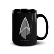 Star Trek: Picard Starfleet Badge Black Mug | Official CBS Entertainment Store