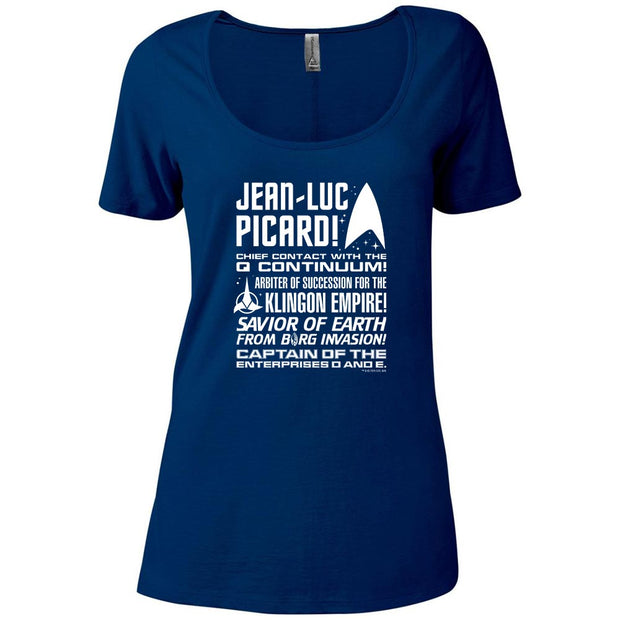 Star Trek: Picard Tribute Women's Relaxed Scoop Neck T-Shirt | Official CBS Entertainment Store