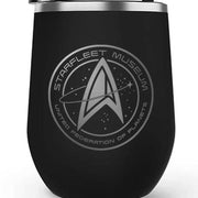 Star Trek: Picard Starfleet Museum 12 oz Stainless Steel Wine Tumbler with Straw | Official CBS Entertainment Store