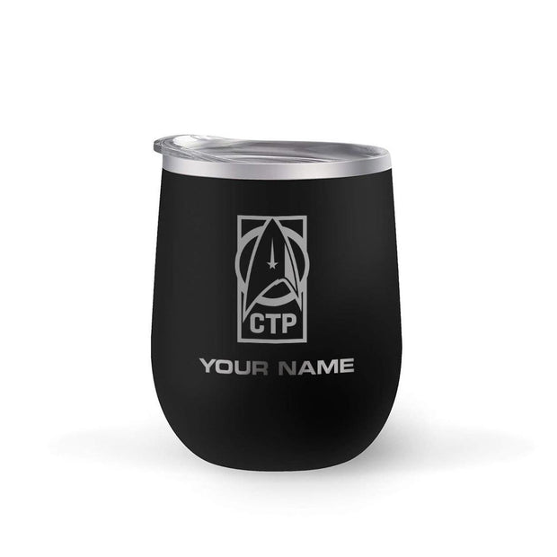 Star Trek: Discovery CTP Personalized 12 oz Stainless Steel Wine Tumbler | Official CBS Entertainment Store