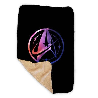 Star Trek: Discovery Universe Logo Sherpa Blanket | Official CBS Entertainment Store