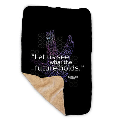 Star Trek: Discovery Let Us See What The Future Holds Sherpa Blanket | Official CBS Entertainment Store