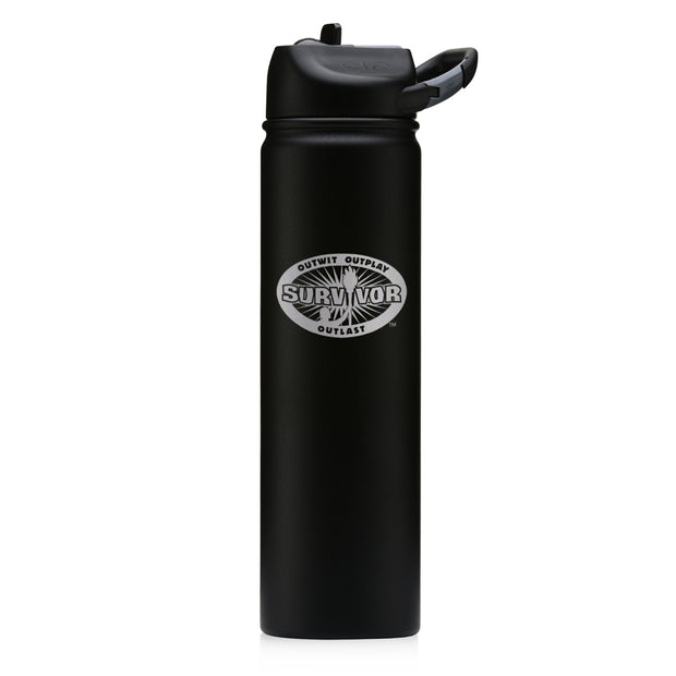 Survivor Outwit, Outplay, Outlast Laser Engraved SIC Water Bottle | Official CBS Entertainment Store