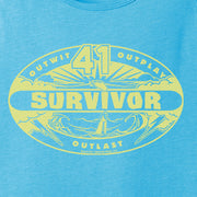 Survivor Season 41 One Color Logo Adult Tank Top