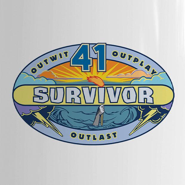 Survivor Season 41 Logo White Mug