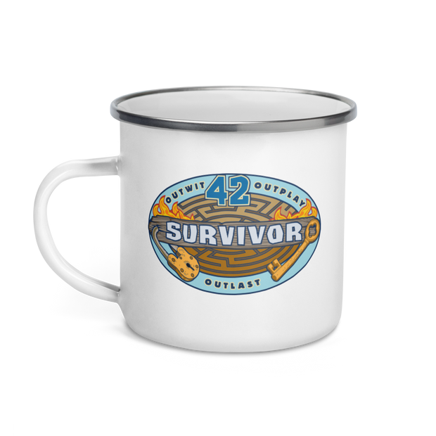 Survivor Season 42 Logo Enamel Mug