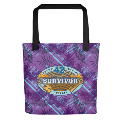 Survivor Season 42 Tribal Print Purple Premium Tote Bag