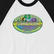 Survivor Season 43 Logo Unisex 3/4 Sleeve Raglan Shirt