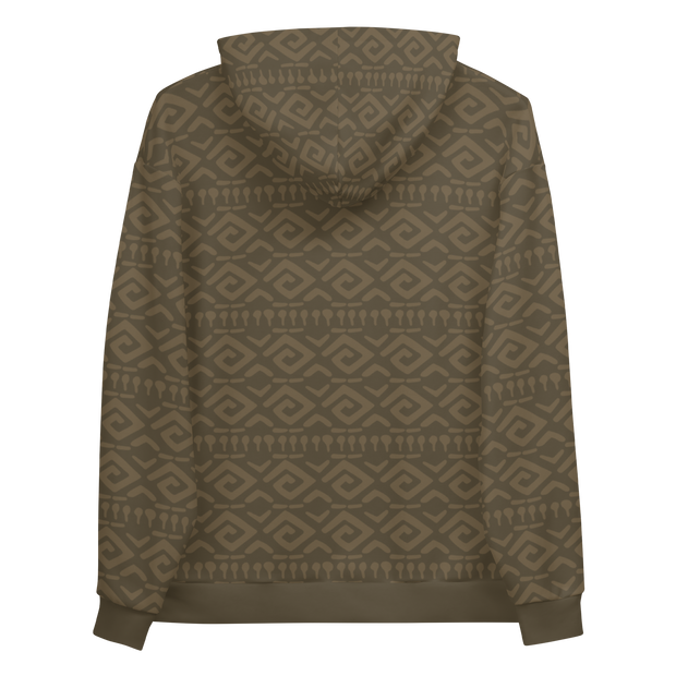 Survivor Brown Tribal All Over Print Hooded Sweatshirt