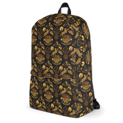 Survivor 20 Years 40 Seasons All Over Black and Yellow Tribal Pattern Premium Backpack | Official CBS Entertainment Store