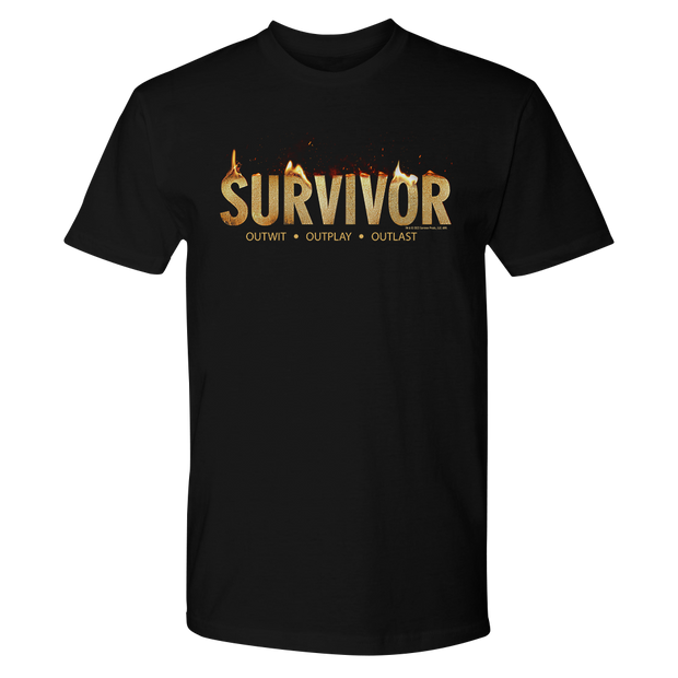 Survivor Flame Logo Adult Short Sleeve T-Shirt | Official CBS Entertainment Store