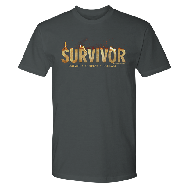 Survivor Flame Logo Adult Short Sleeve T-Shirt | Official CBS Entertainment Store