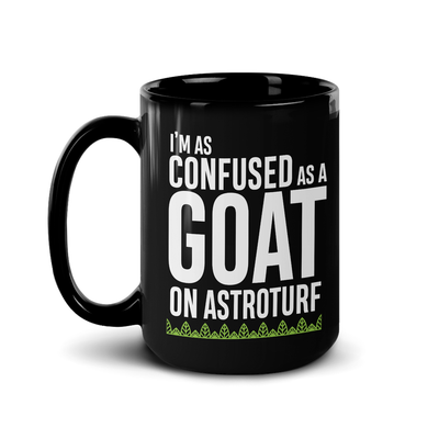 Survivor Goat On Astroturf Quote Black Mug