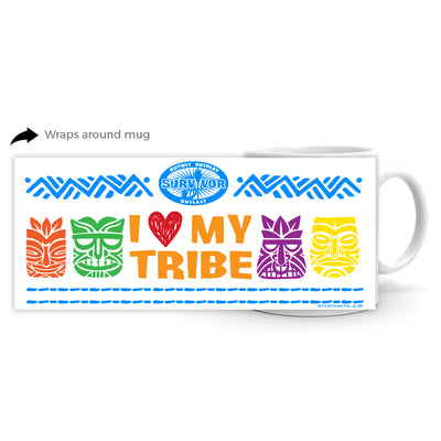 Survivor I Love My Tribe White Mug
