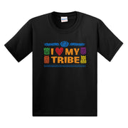 Survivor I Love My Tribe Personalized Kid's Short Sleeve T-Shirt