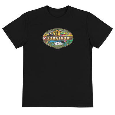 Survivor Mashup Logo Adult Eco Short Sleeve T-Shirt