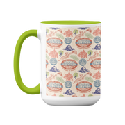 Survivor 20 Years 40 Seasons All Over Color Logo Pattern Two-Tone Mug | Official CBS Entertainment Store